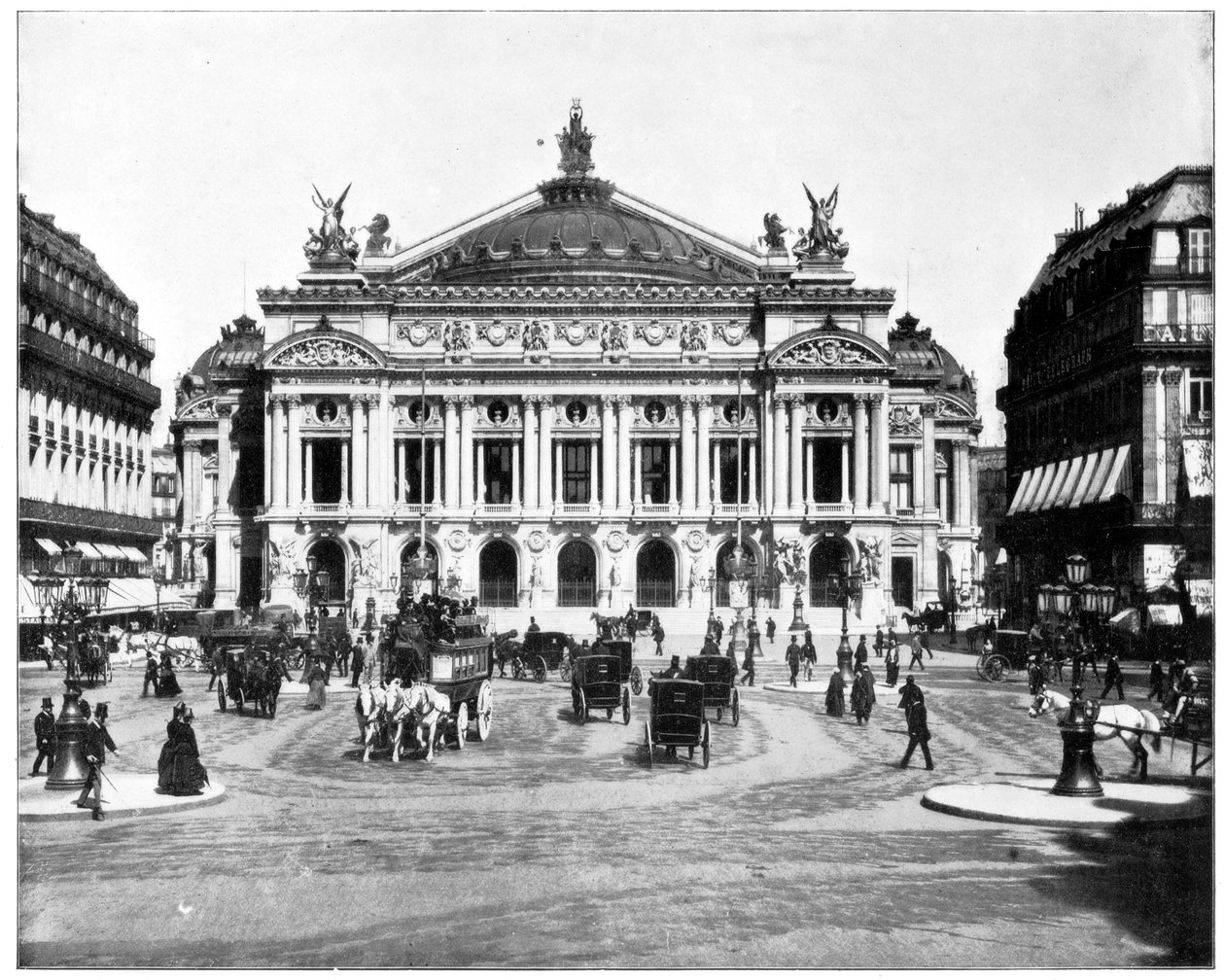 Grand Opera House, Paris, 19. yüzyıl sonu by John L. Stoddard