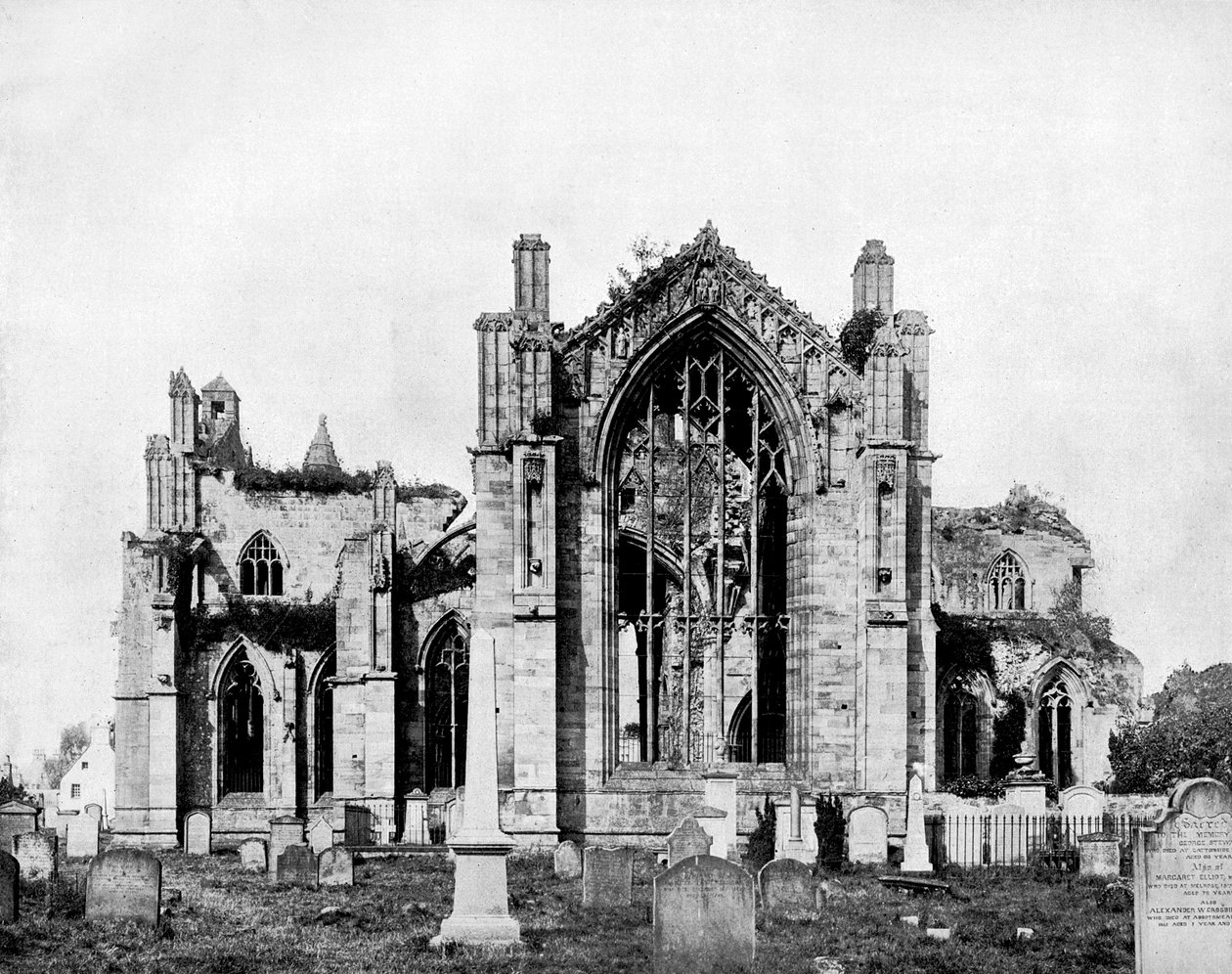 Melrose Manastırı, İskoçya, 1893. by John L. Stoddard