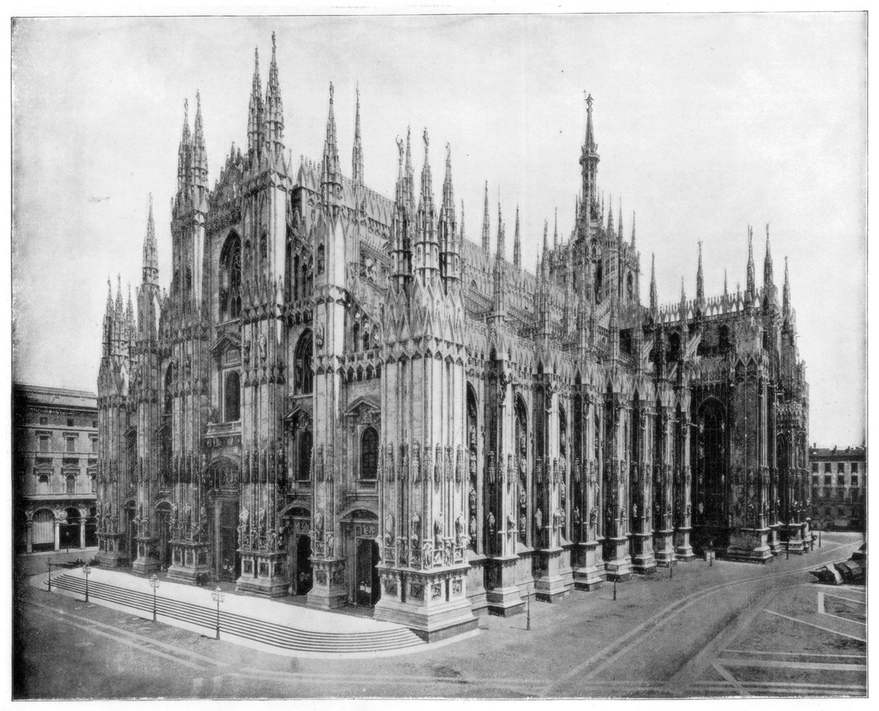 Milano Katedrali, İtalya, 19. yüzyılın sonlarında. by John L. Stoddard
