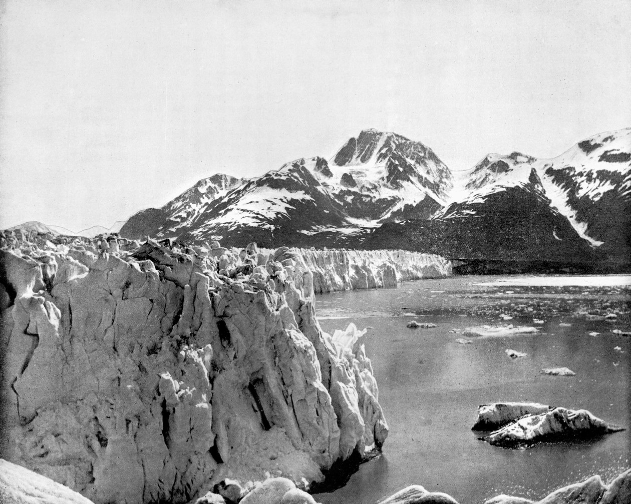Muir Buzulu, Alaska, ABD, 1893. by John L. Stoddard