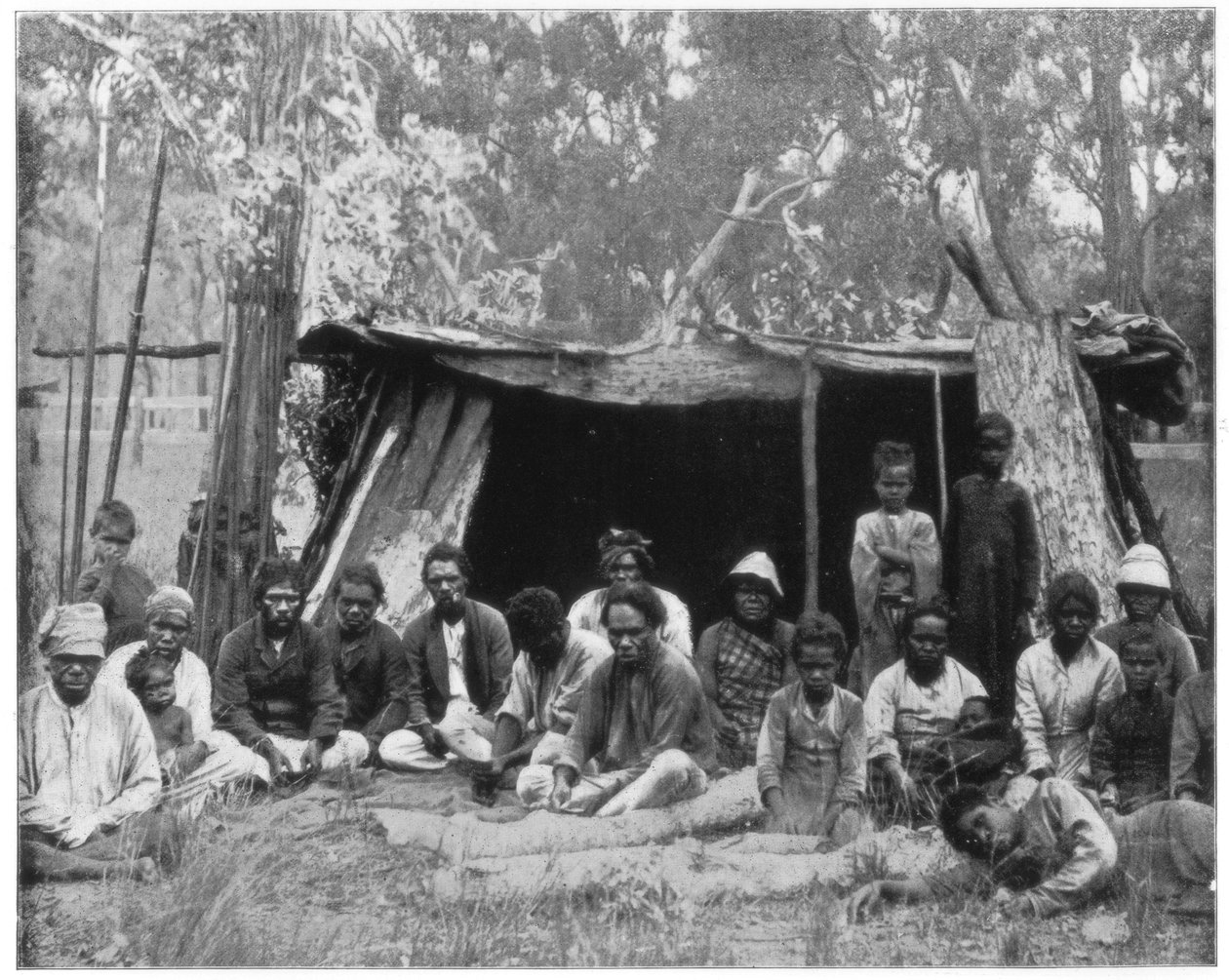 Queensland, Avustralya, 19. yüzyılın sonlarında yerliler by John L. Stoddard