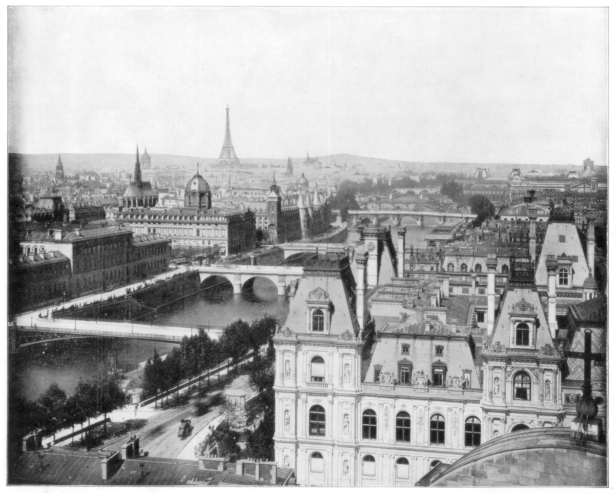 Paris Panoraması, Fransa, 19. yüzyılın sonlarında. by John L. Stoddard