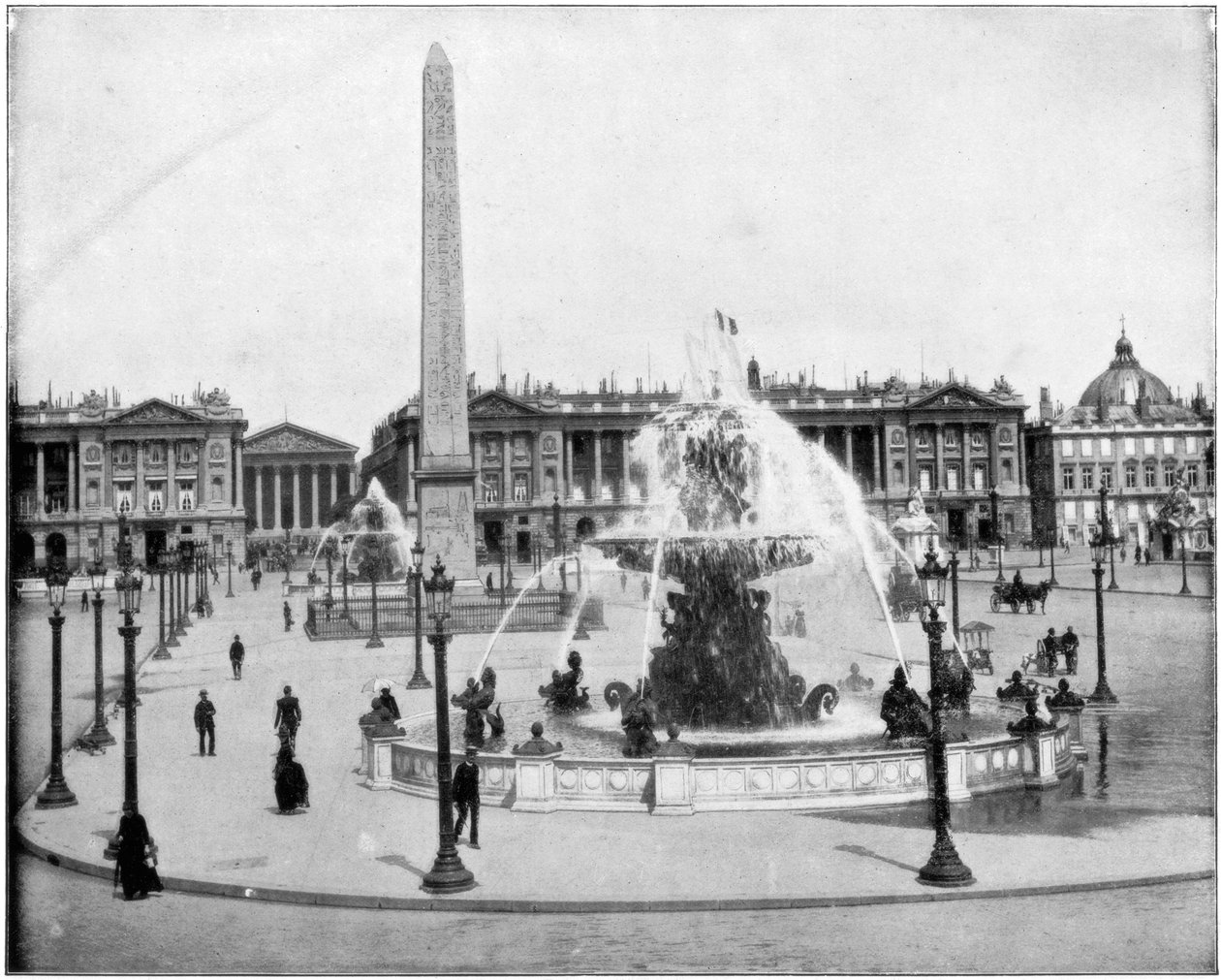 Place de la Concorde, Paris, 19. yüzyıl sonu by John L. Stoddard