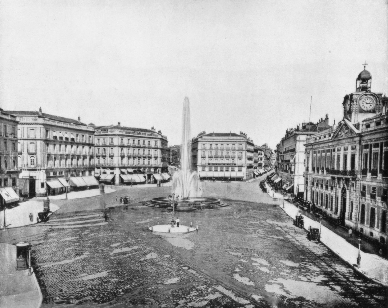 Puerta Del Sol, Madrid, İspanya, 19. yüzyıl sonu by John L. Stoddard
