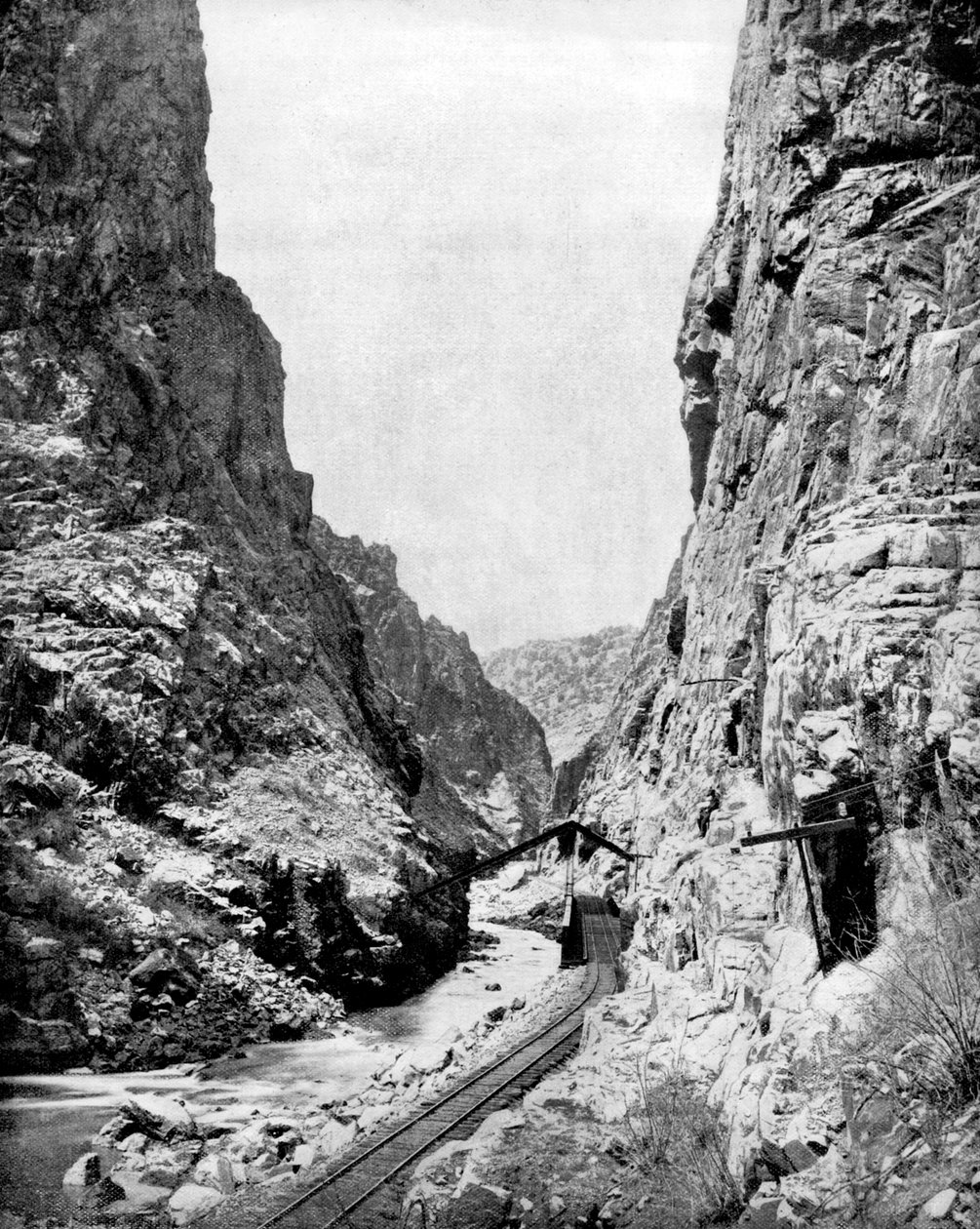 Royal Gorge, Colorado, ABD, 1893. by John L. Stoddard
