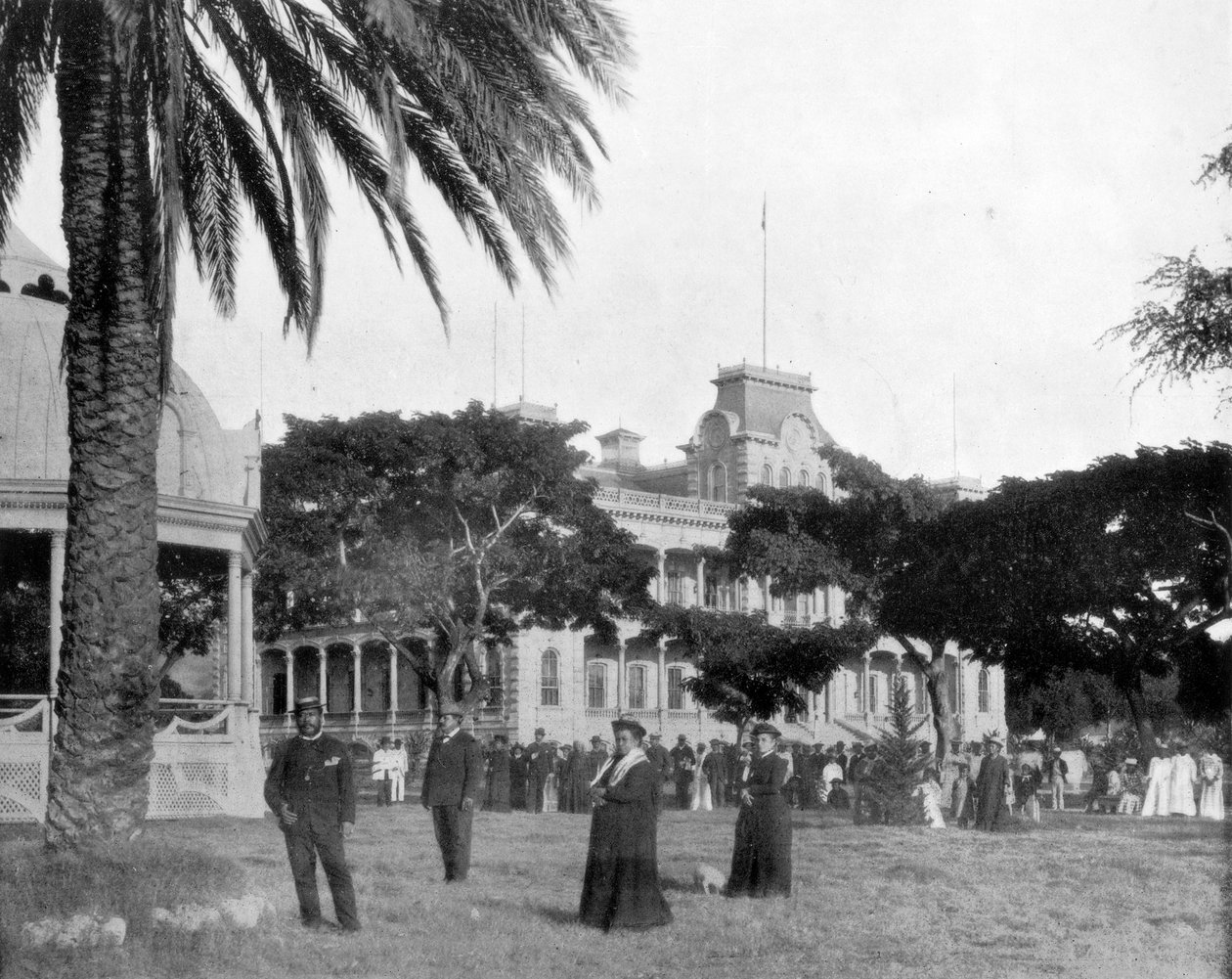 Kraliyet Sarayı, Honolulu, Sandwich Adaları, 19. yüzyılın sonlarında by John L. Stoddard