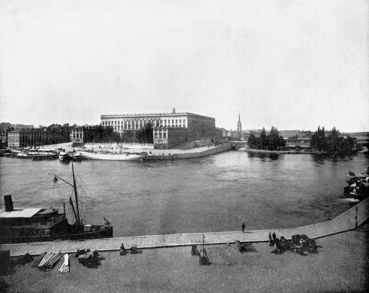 Kraliyet Sarayı, Stockholm, İsveç, 1893. by John L. Stoddard