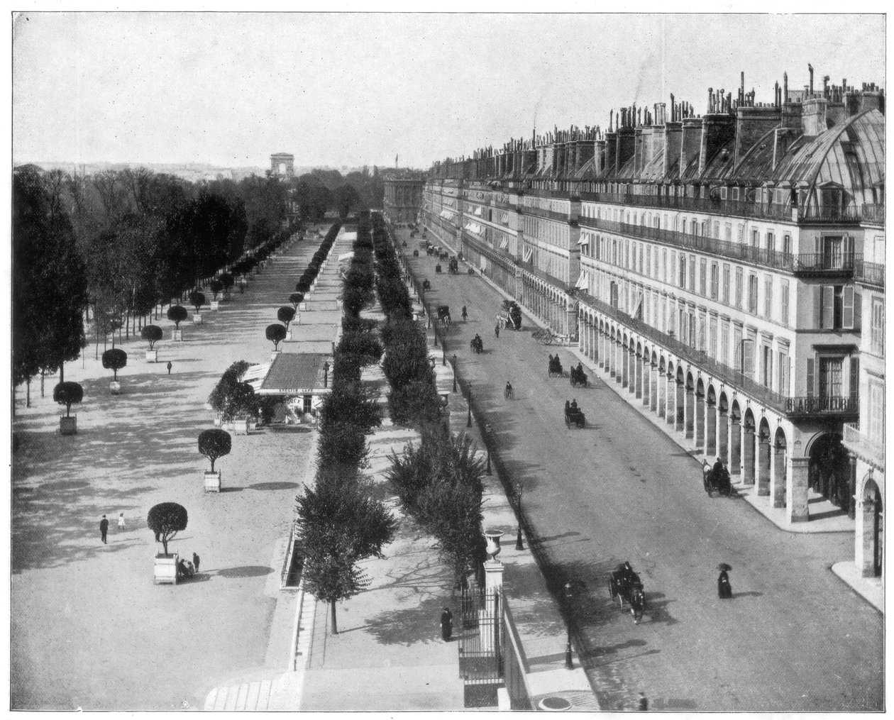 Rue de Rivoli, Paris, 19. yüzyıl sonu by John L. Stoddard