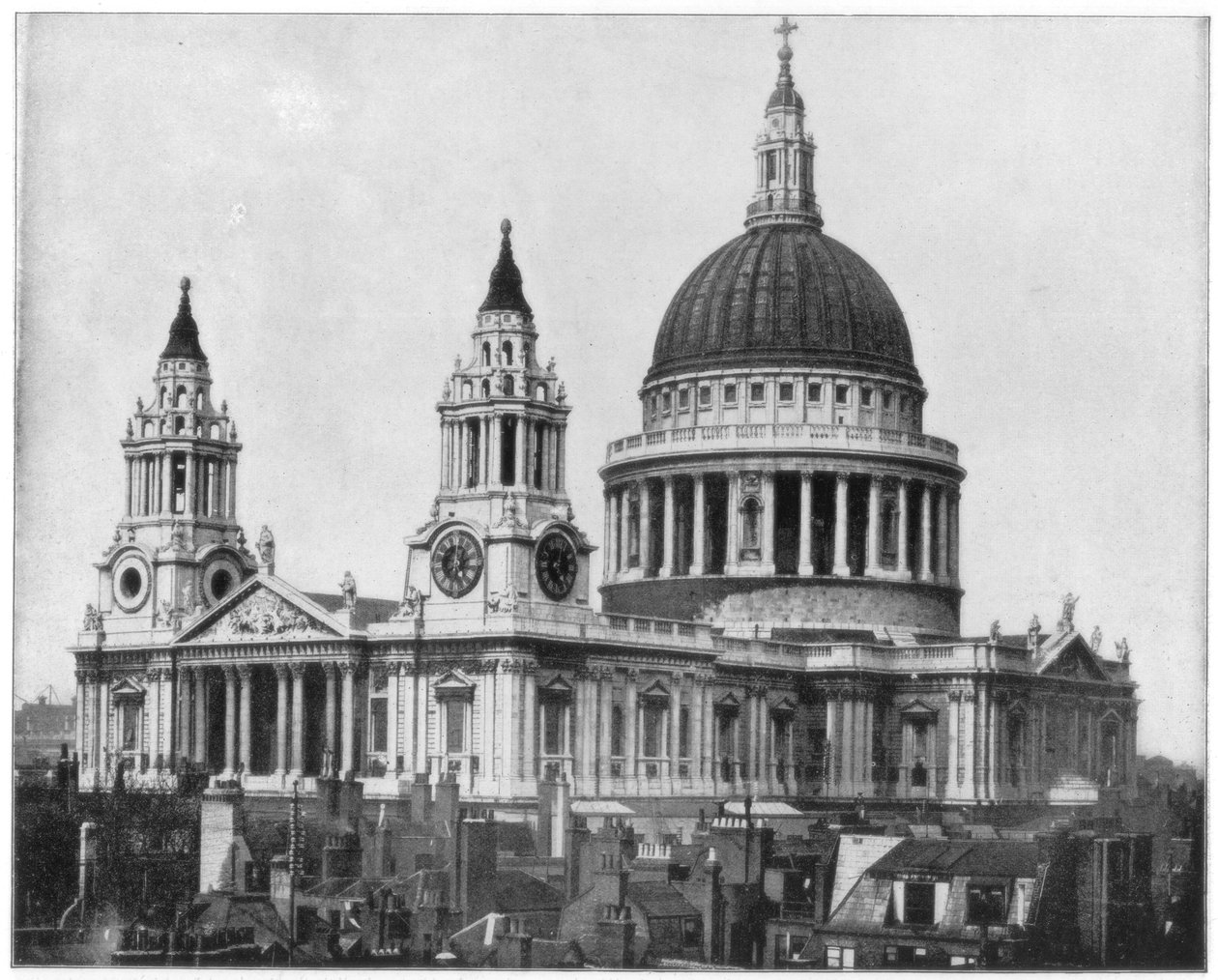 St Pauls Katedrali, Londra, 19. yüzyılın sonlarında. by John L. Stoddard
