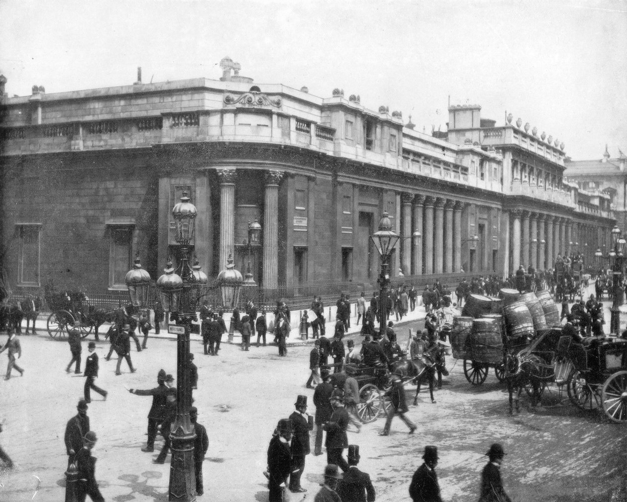 İngiltere Bankası, Londra, 19. yüzyılın sonlarında. by John L. Stoddard