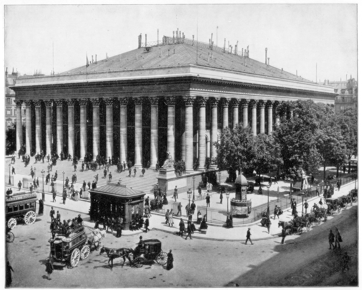 Borsa, Paris, 19. yüzyılın sonlarında. by John L. Stoddard