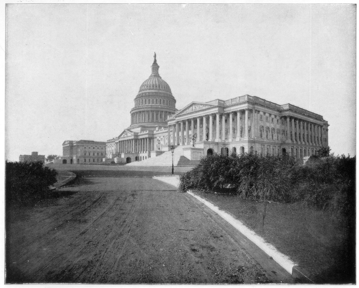 Capitol, Washington DC, 19. yüzyılın sonlarında by John L. Stoddard