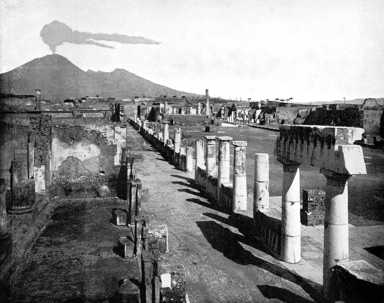 Forum, Pompeii, İtalya, 1893. by John L. Stoddard