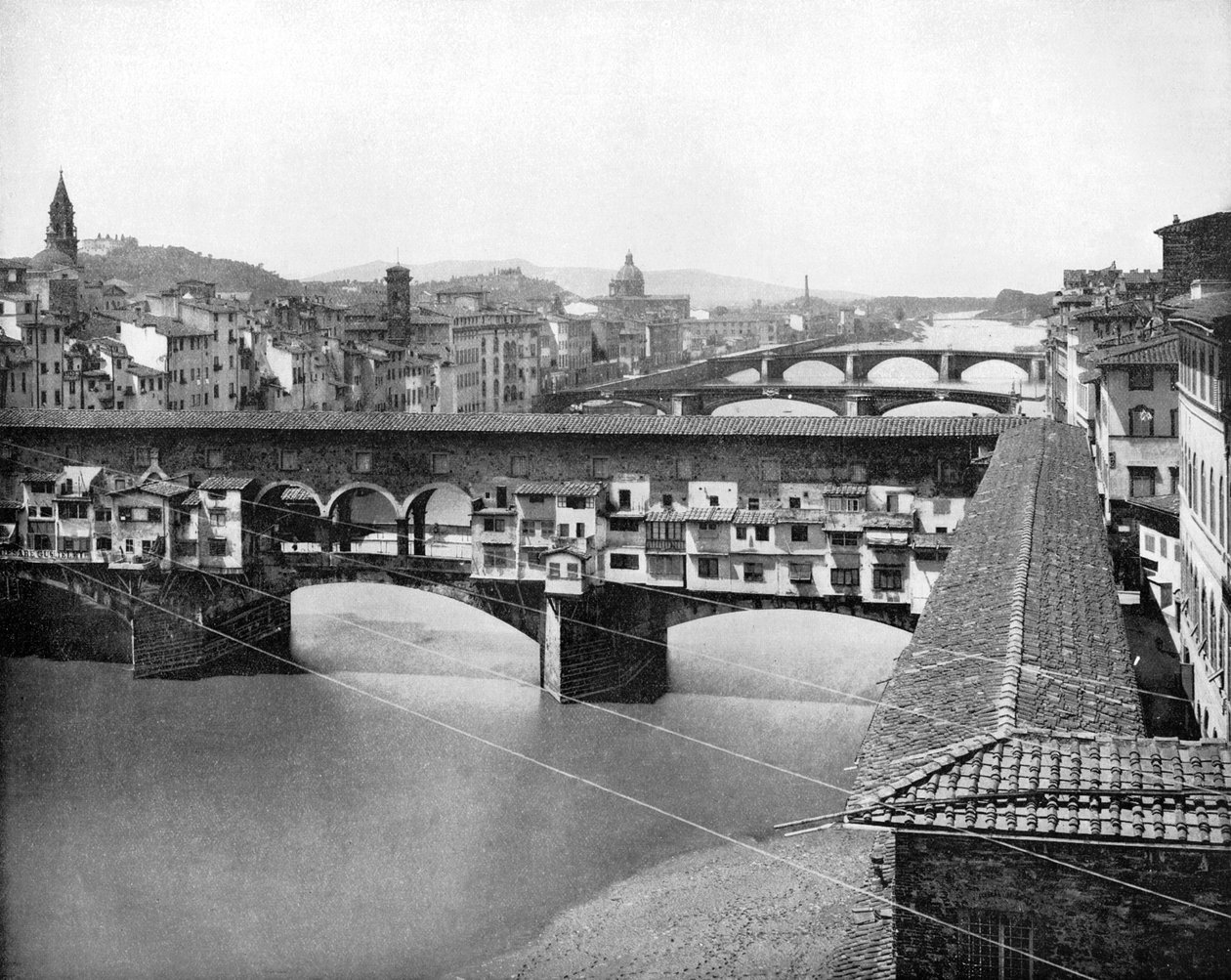 Ponte Vecchio, Floransa, İtalya, 1893. by John L. Stoddard