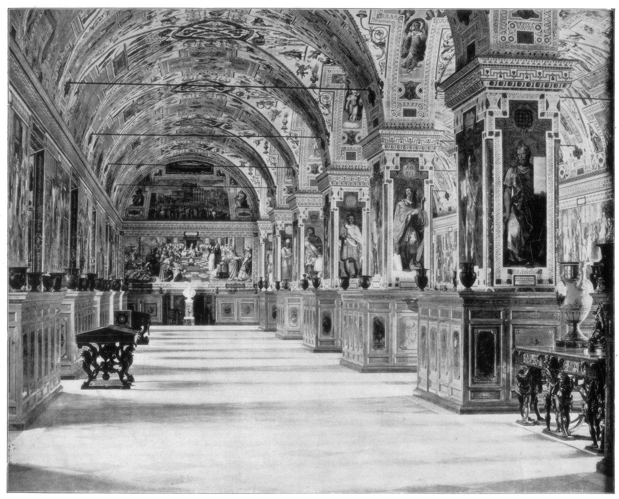 Vatikan Kütüphanesi, Roma, 19. yüzyıl sonu by John L. Stoddard