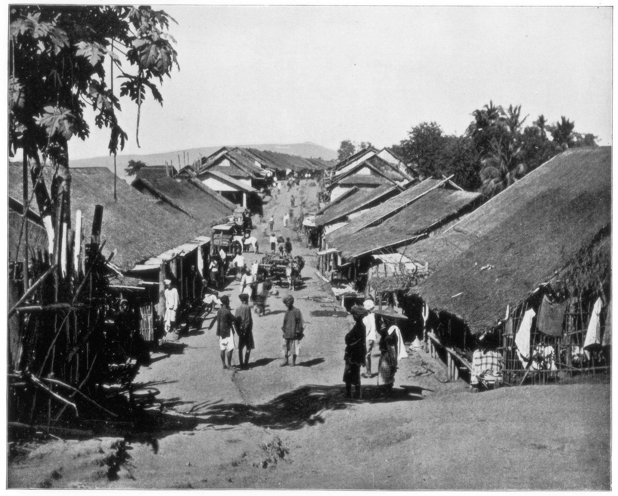Kalküta yakınlarındaki köy, Hindistan, 19. yüzyılın sonlarında by John L. Stoddard