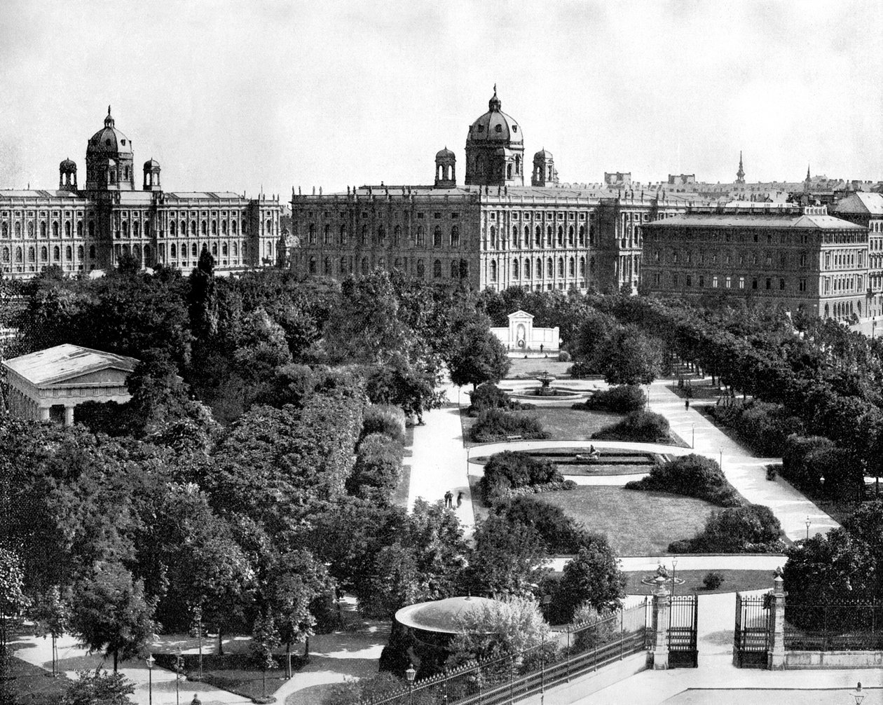 Volksgarten ve Theseum, Viyana, Avusturya, 1893. by John L. Stoddard