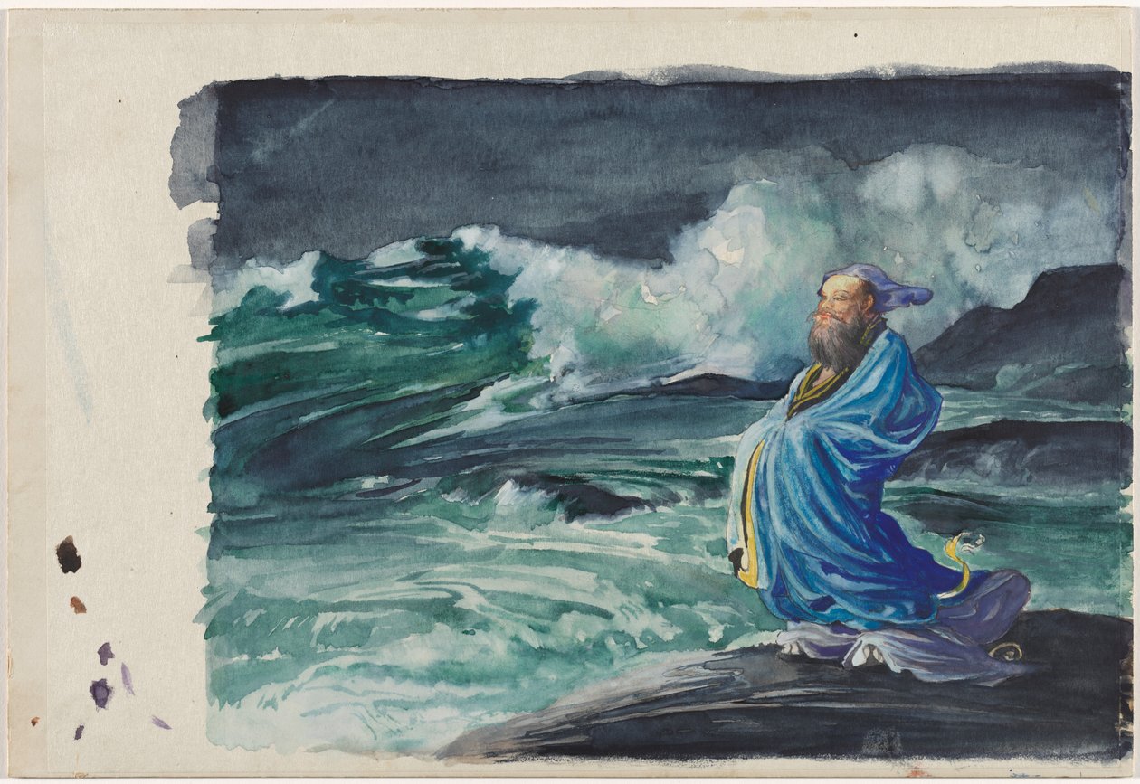 Fırtınayı Karıştıran Bir Rishi, 1897. by John La Farge