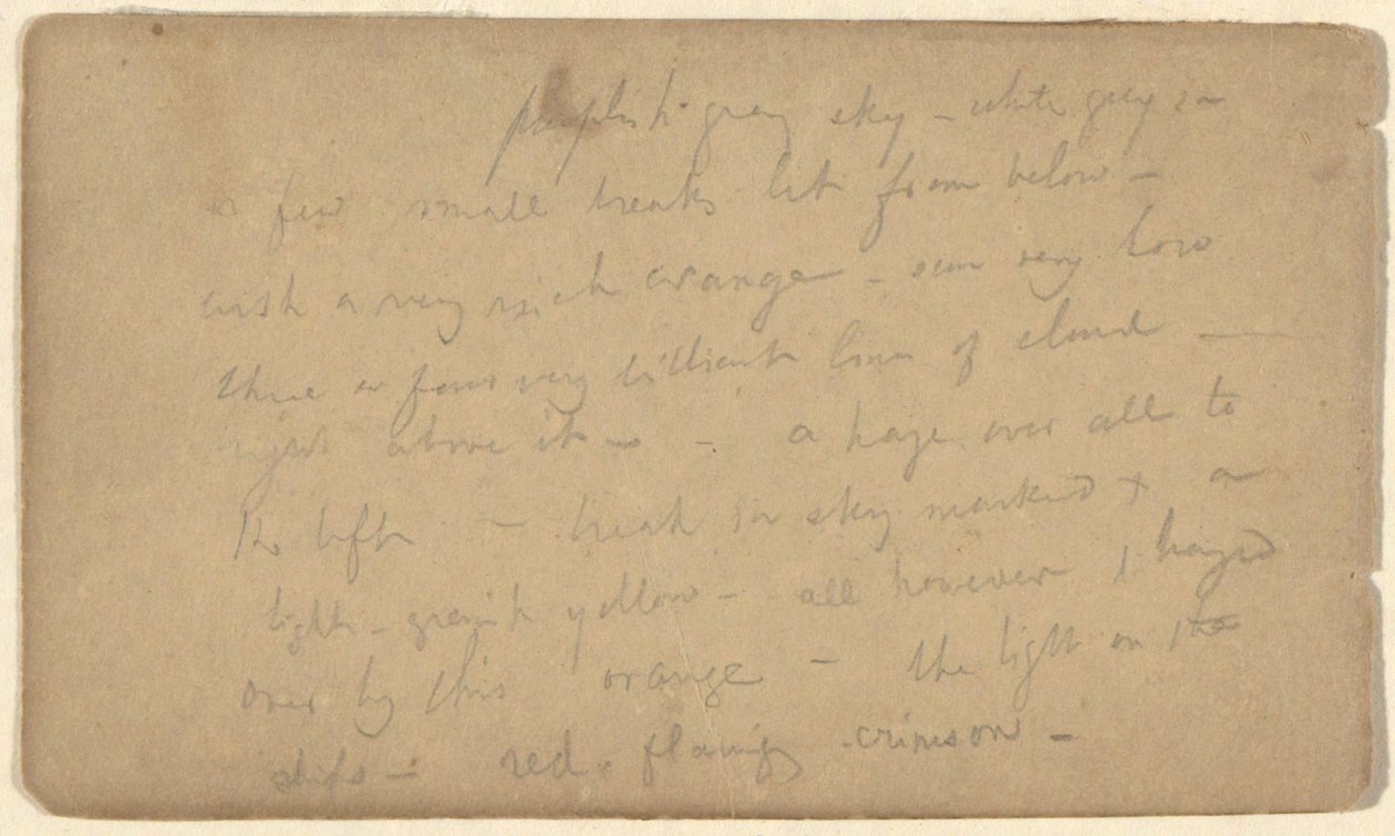 Renk notları: by John La Farge
