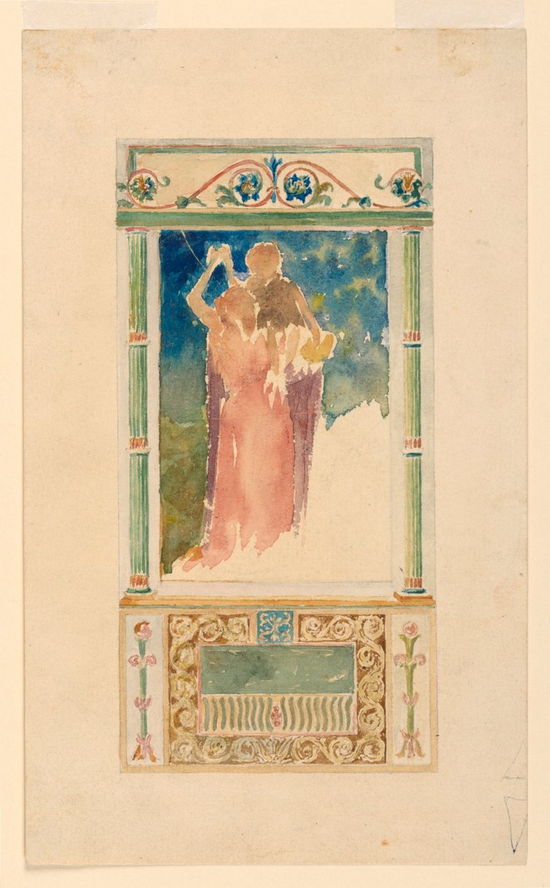 Anıt Pencere için Tasarım by John La Farge