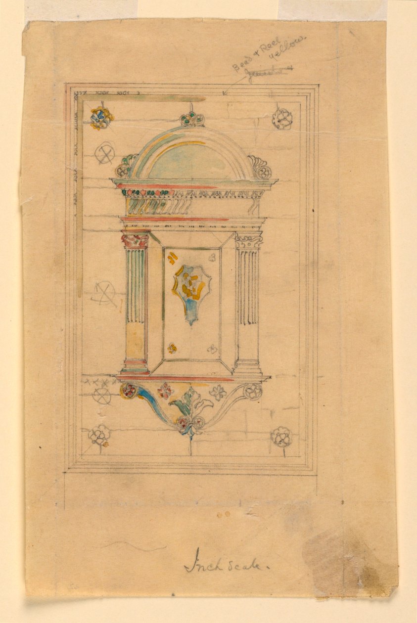 Duvar Nişi için Tasarım by John La Farge