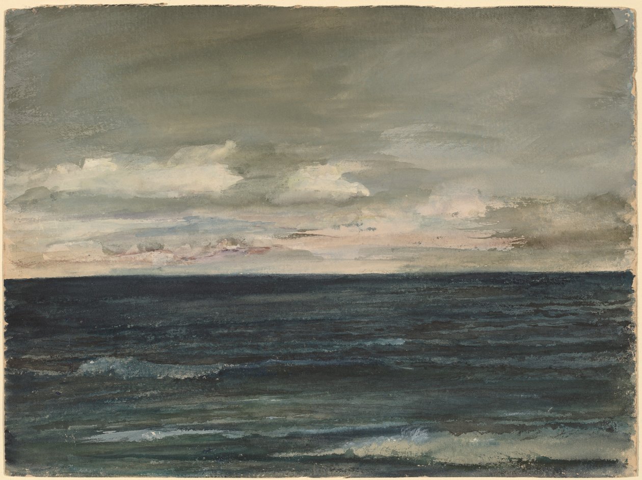 Jersey Sahilinde Ders Çalışması by John La Farge