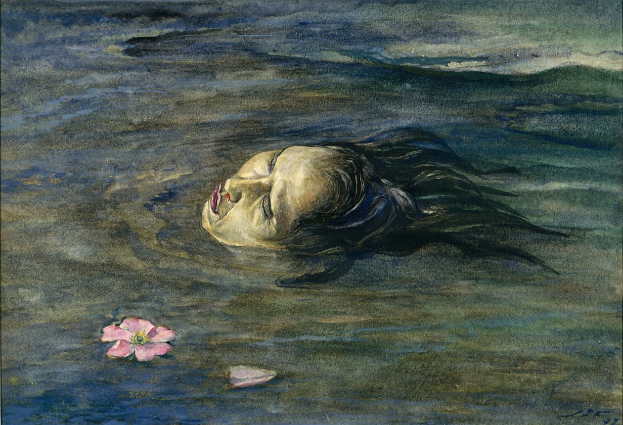 Garip Şey Küçük Kiosai Nehirde Gördü, 1897. by John La Farge