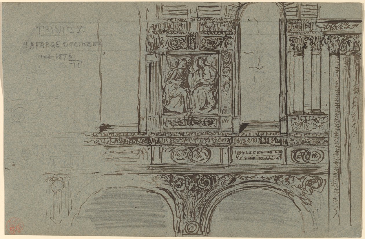 Trinity Kilisesi, Boston (nefe) - Duvar Çalışması by John La Farge