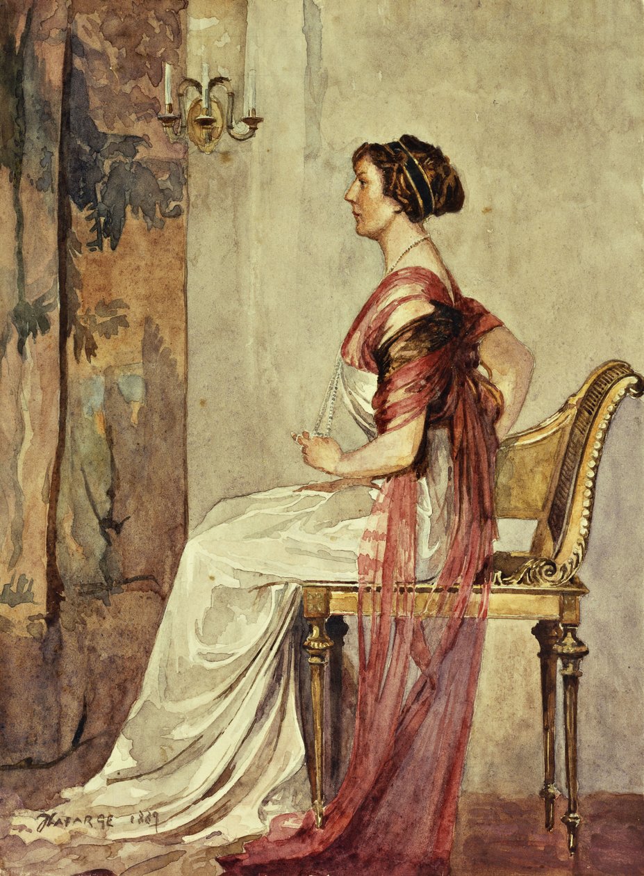 Oturan Kadın, by John La Farge or Lafarge