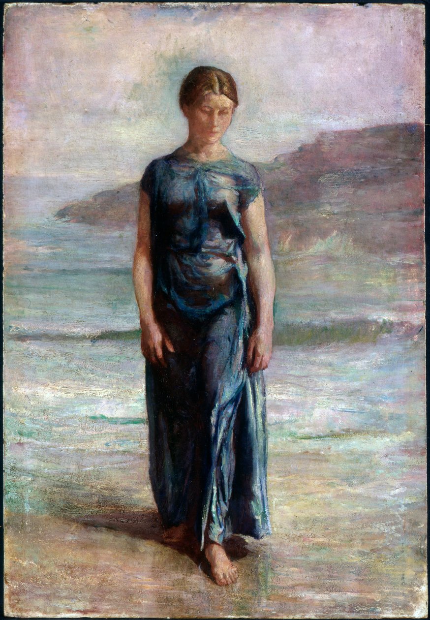 kadın banyo by John La Farge or Lafarge
