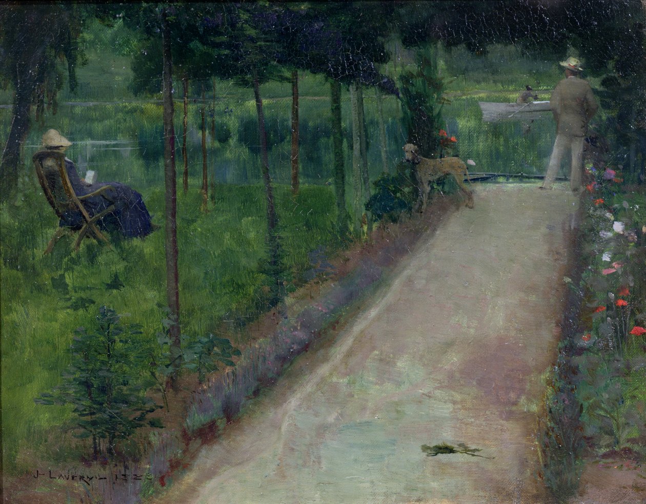 Gri Bir Yaz Günü, Grez, 1883 by John Lavery