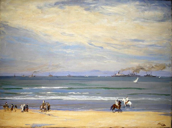 Fransız Savaş Gemileri, Tangier Körfezi by John Lavery