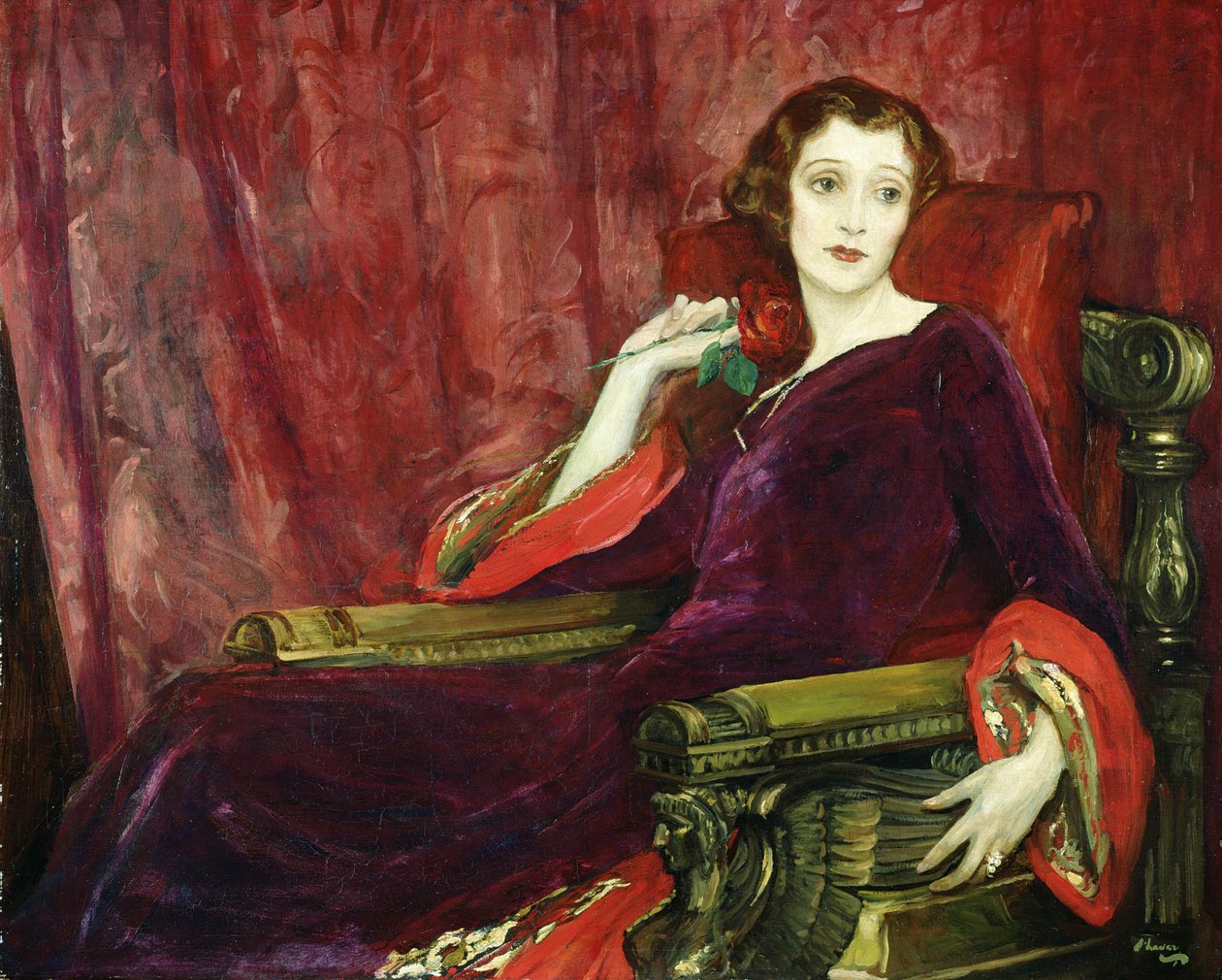 Kırmızı Gül, 1923 by John Lavery