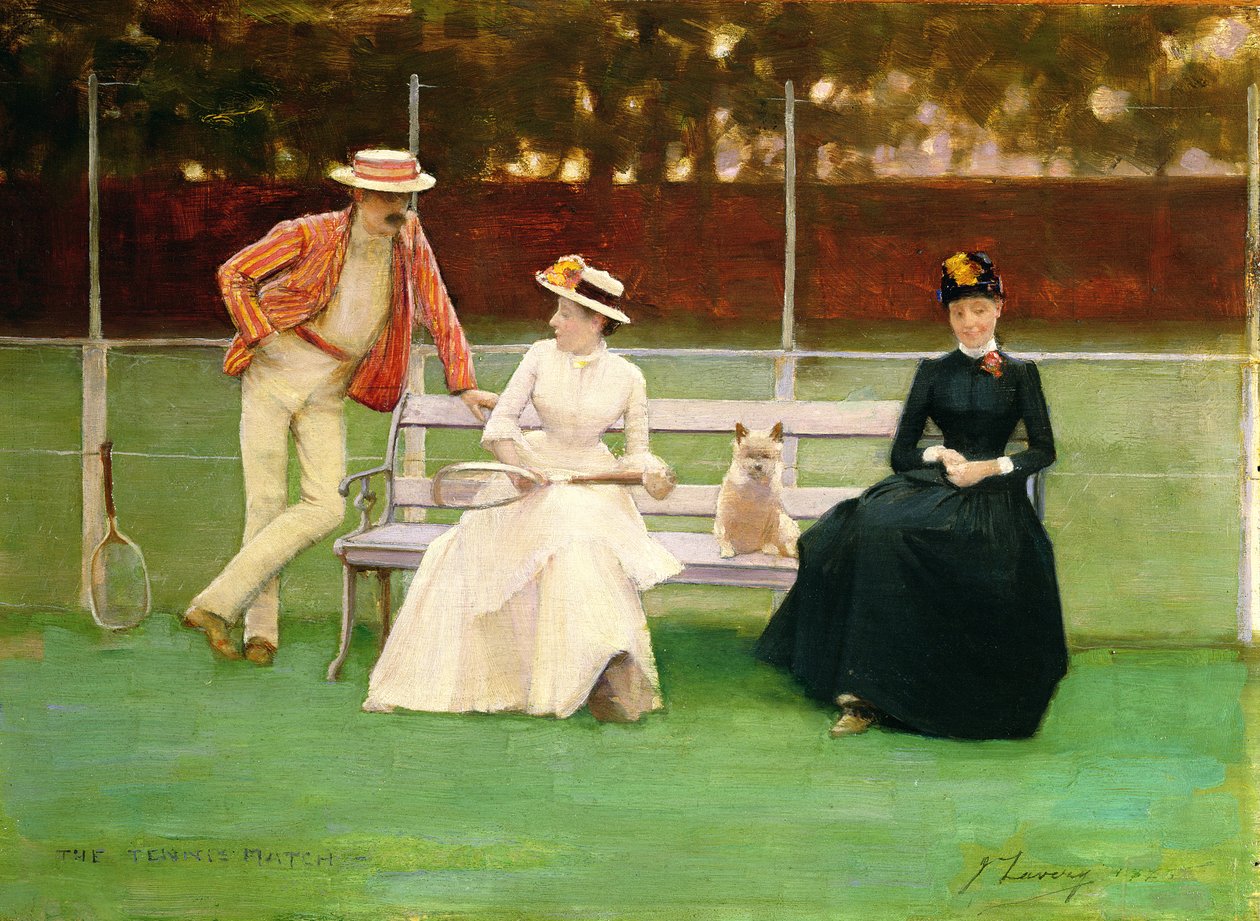 tenis maçı by John Lavery