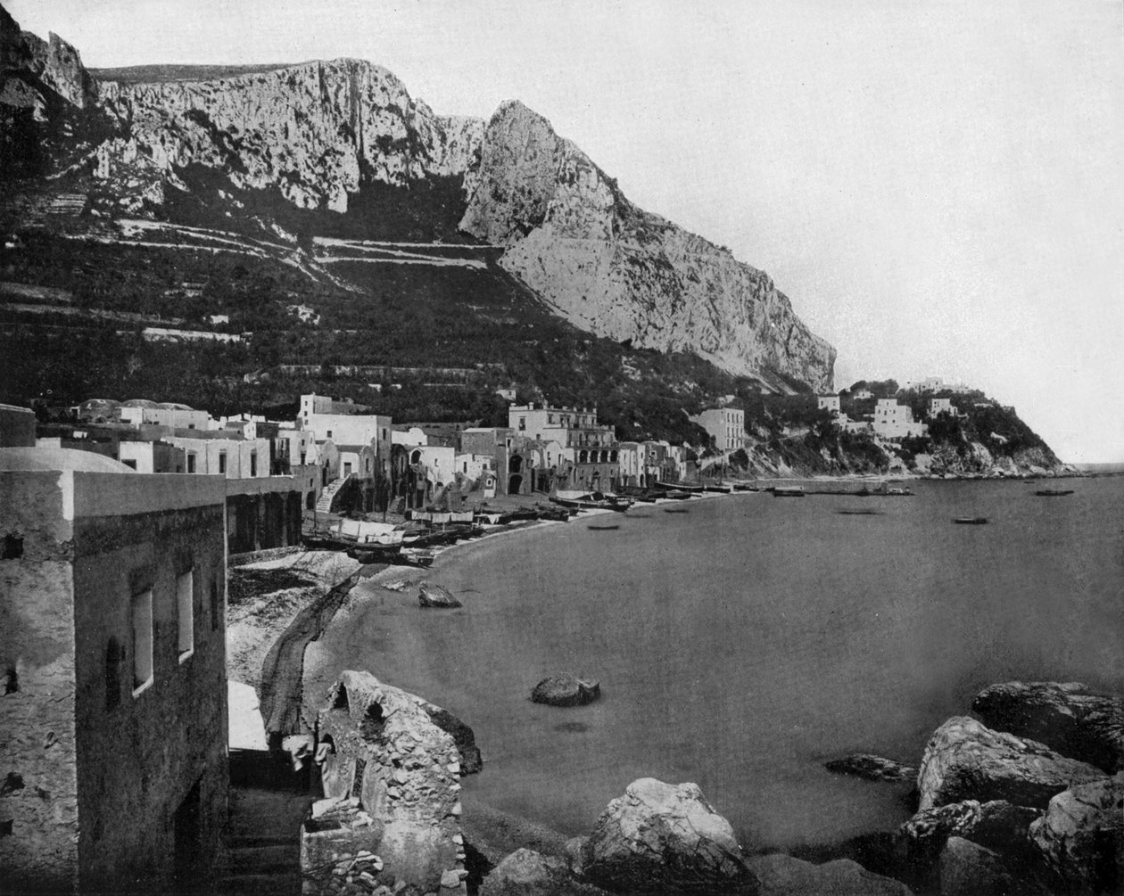 Capri, İtalya, c. 1890 (s/b fotoğraf) by John Lawson Stoddard