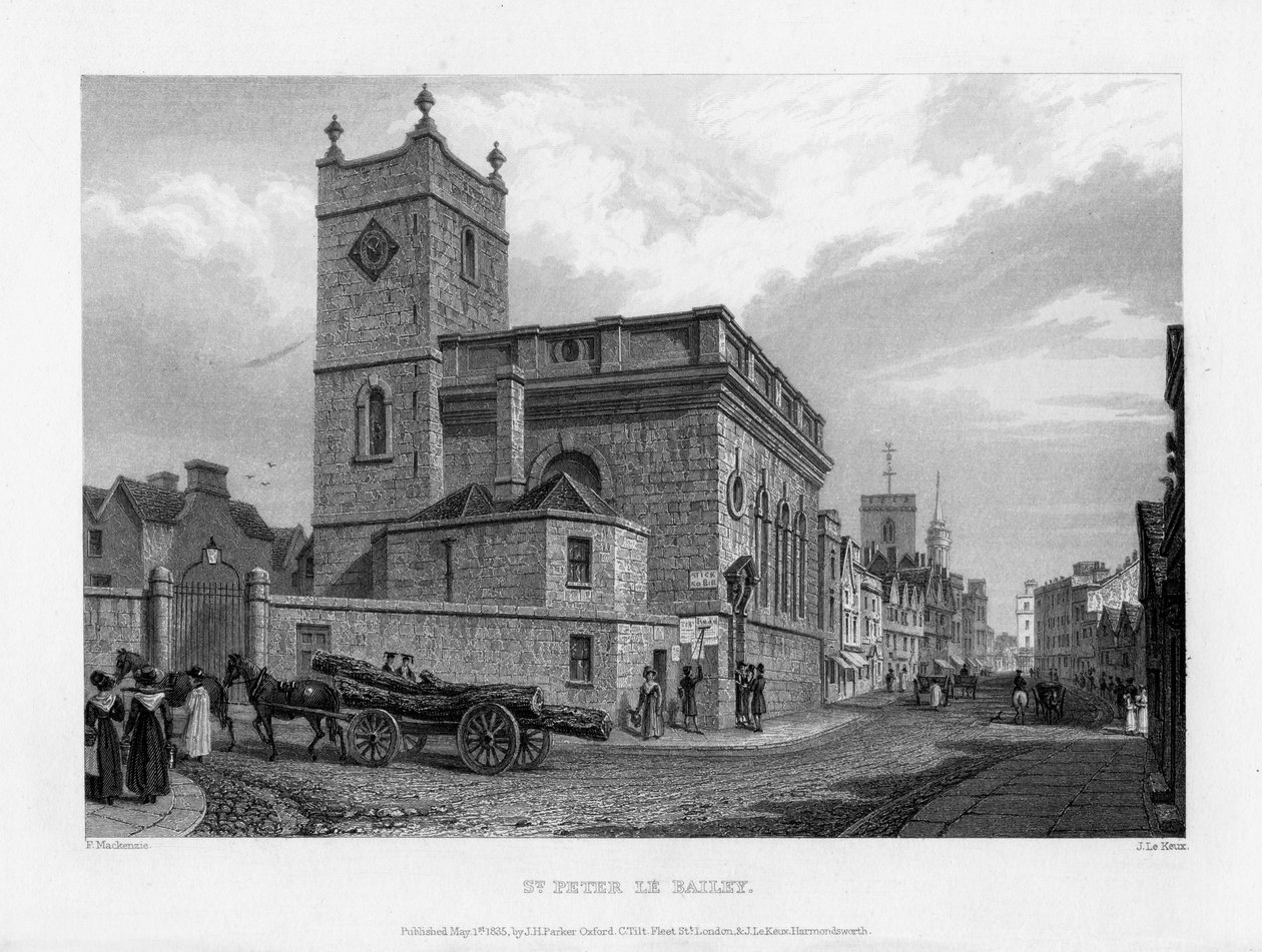 Aziz Peter le Bailey Kilisesi, Oxford, 1835. by John Le Keux
