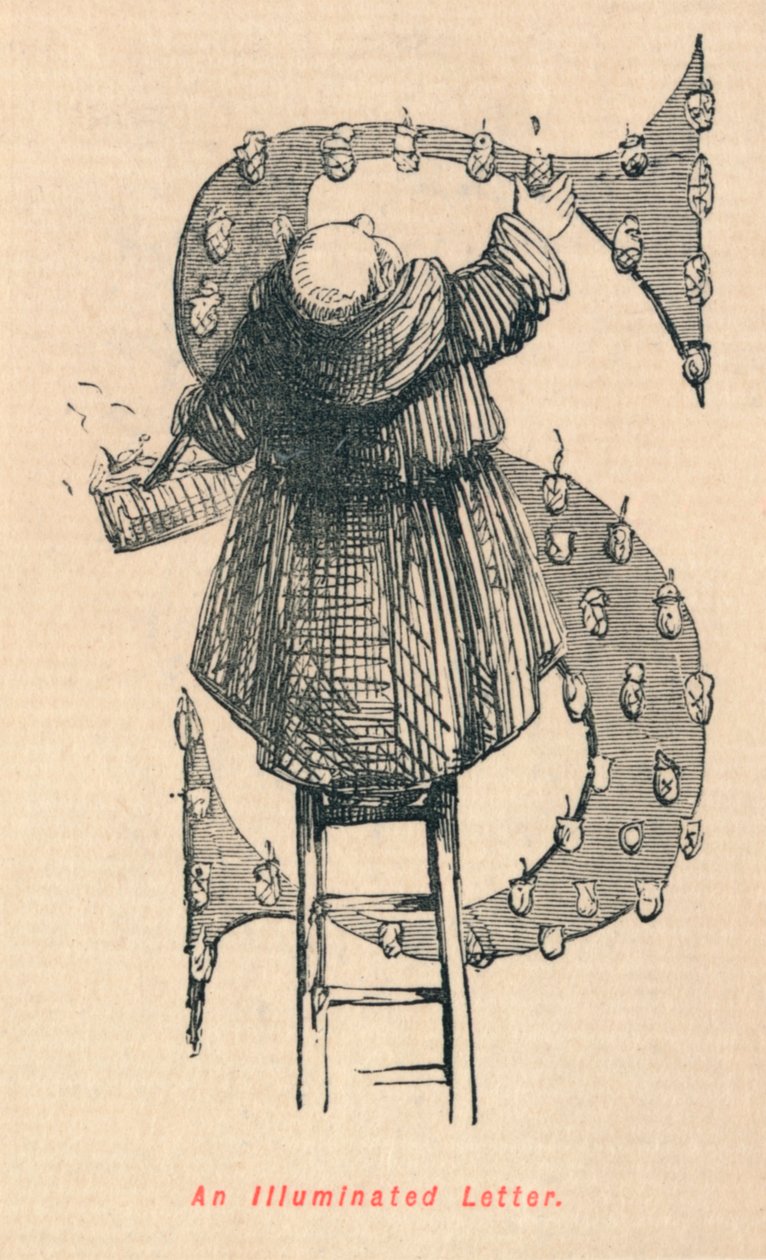 Işıklı Bir Mektup, c1860, c1860 by John Leech