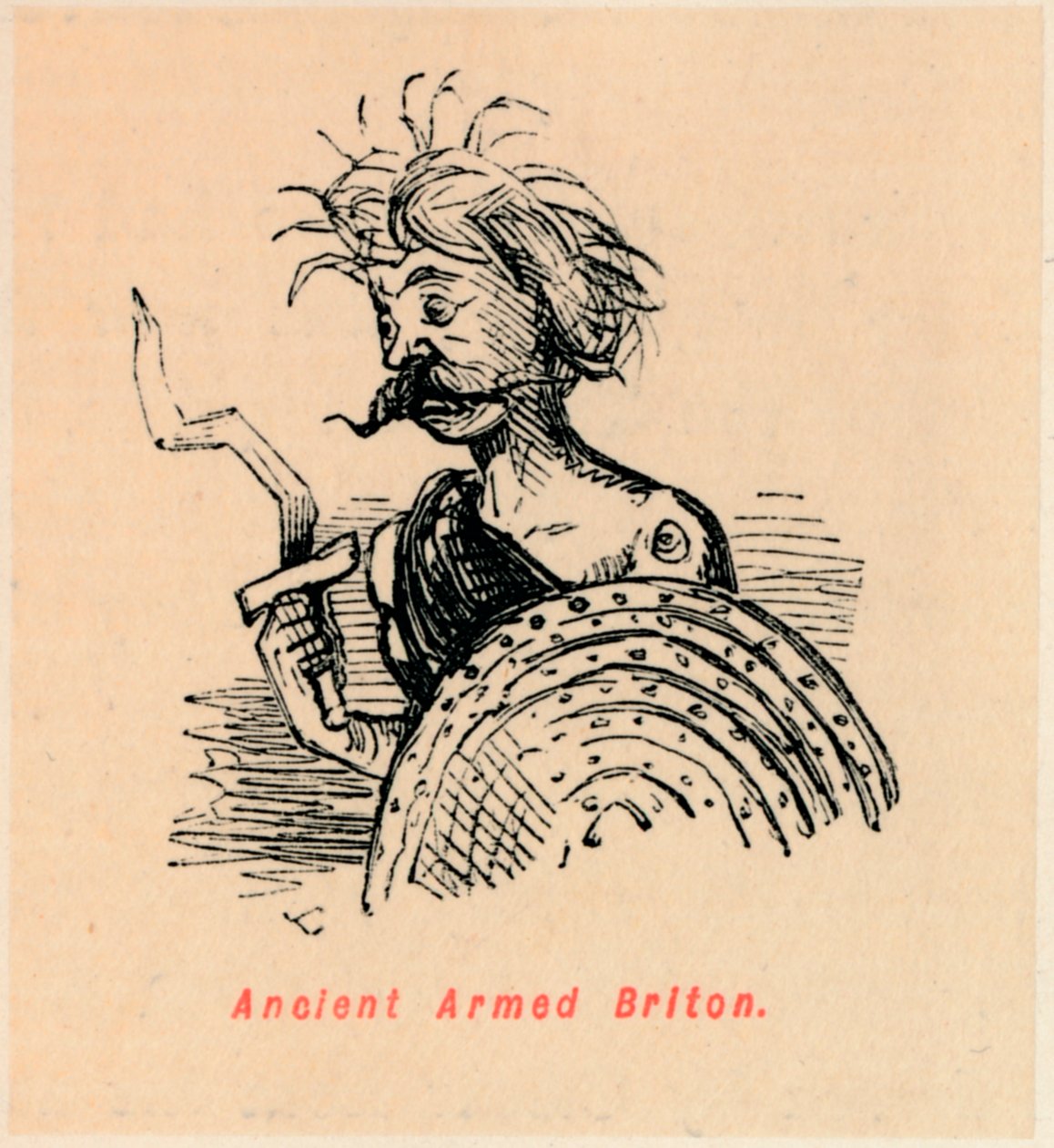 Kadim Silahlı Briton, c1860, c1860 by John Leech