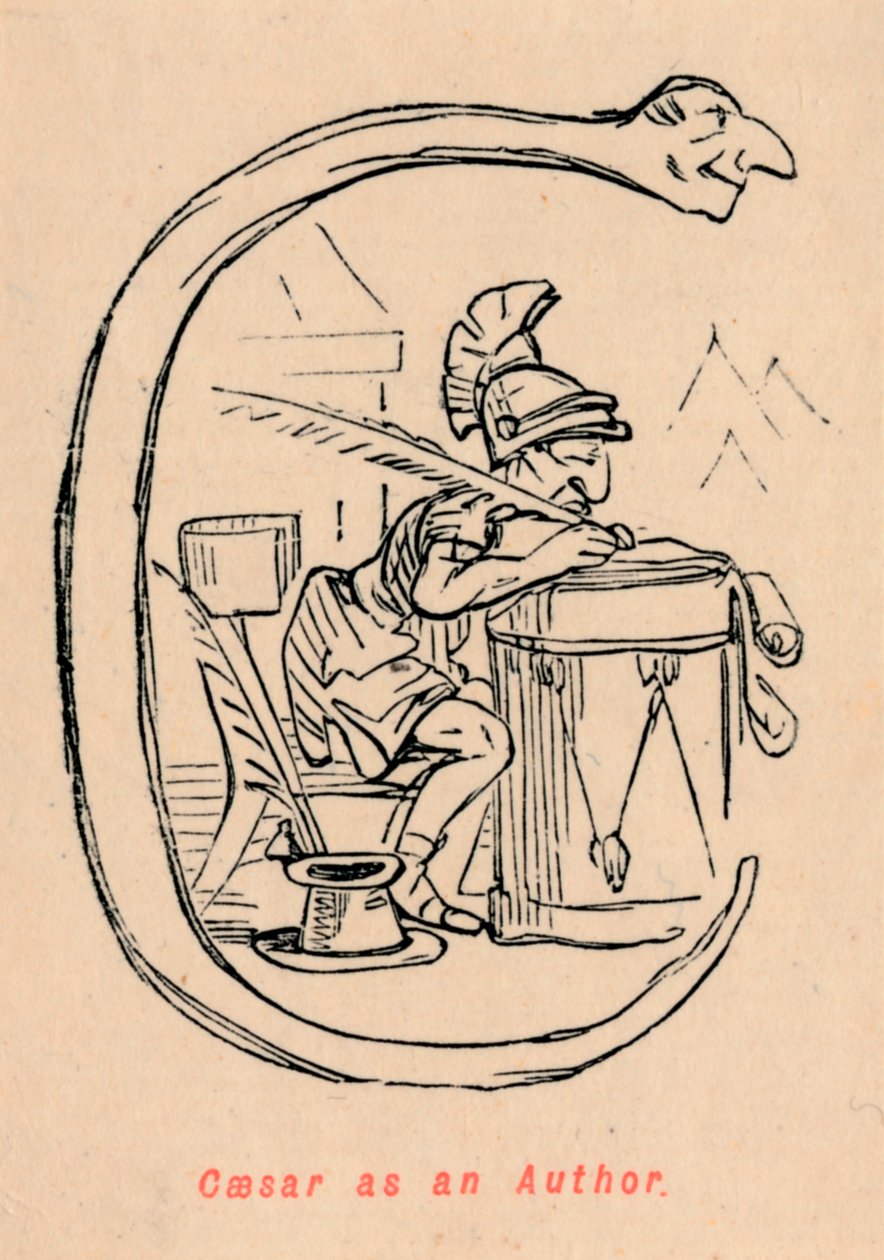 Yazar Olarak Sezar, 1852 by John Leech