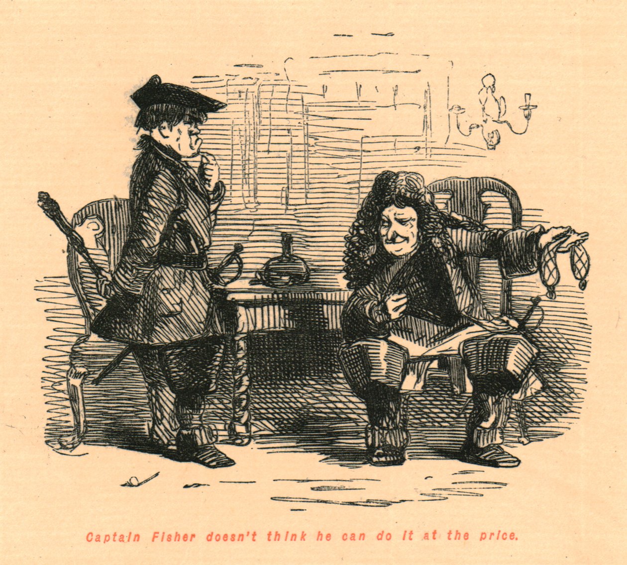 Kaptan Fisher bunu 1897 fiyatına yapabileceğini düşünmüyor. by John Leech