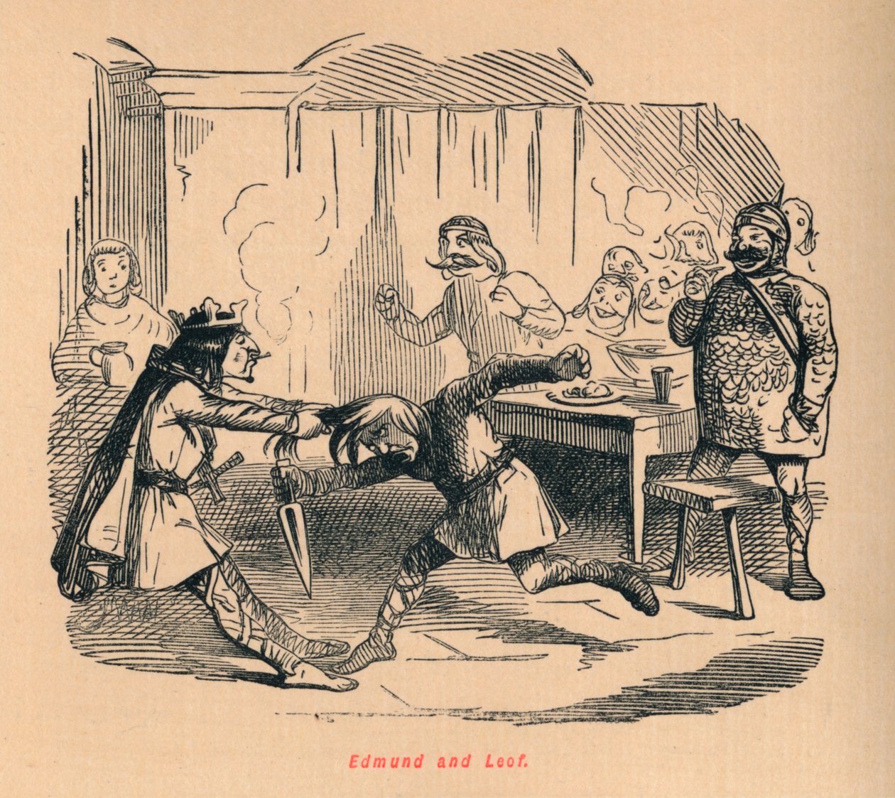 Edmund ve Leof, c1860, c1860 by John Leech