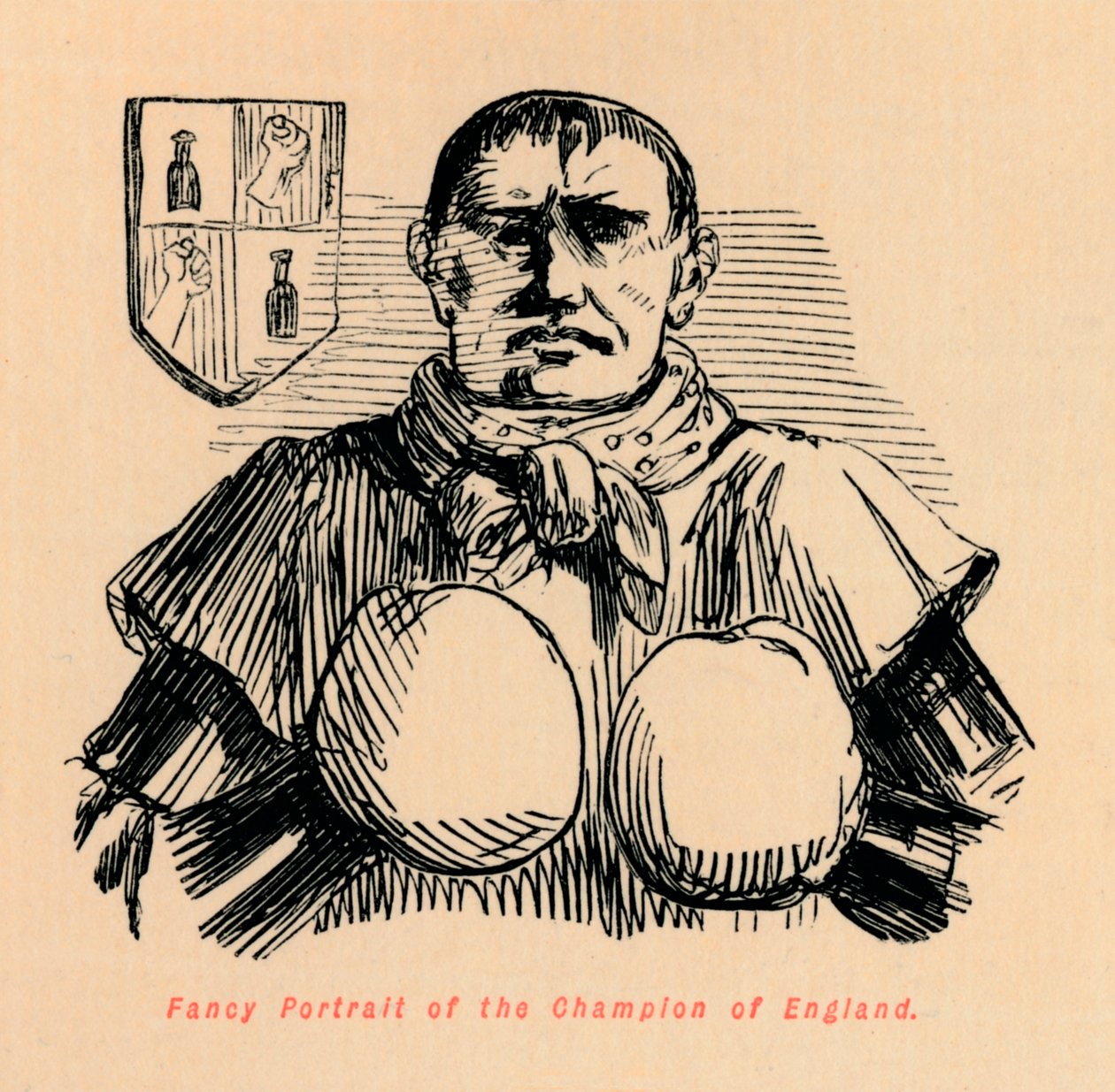 İngiltere Şampiyonunun Süslü Portresi, c1860, c1860 by John Leech