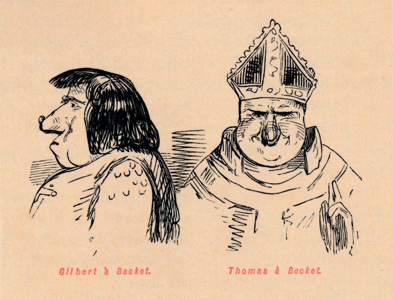 Gilbert ve Becket, Thomas ve Becket, c1860, c1860 by John Leech