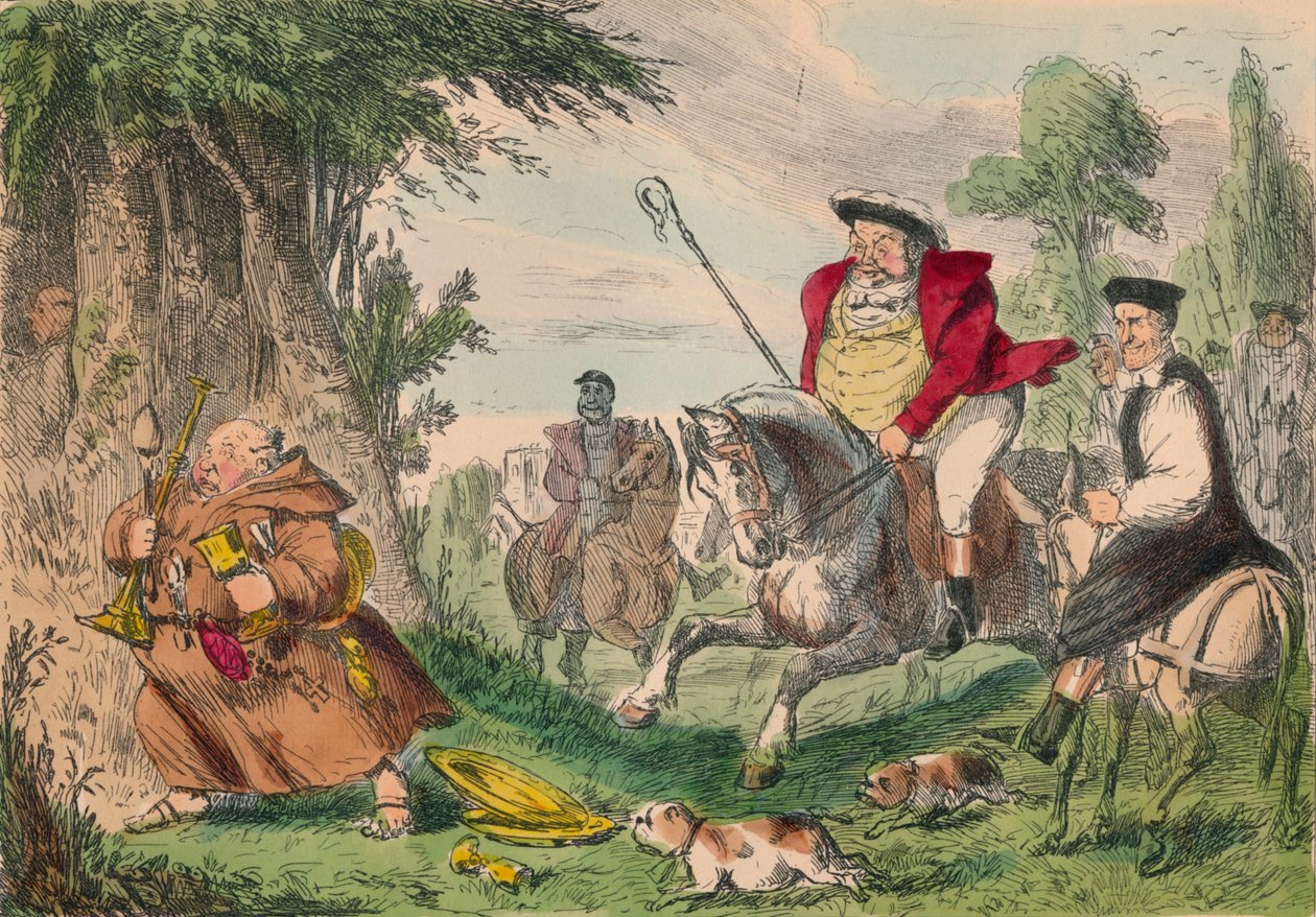 Henry VIII Keşiş Avı, 1850 by John Leech