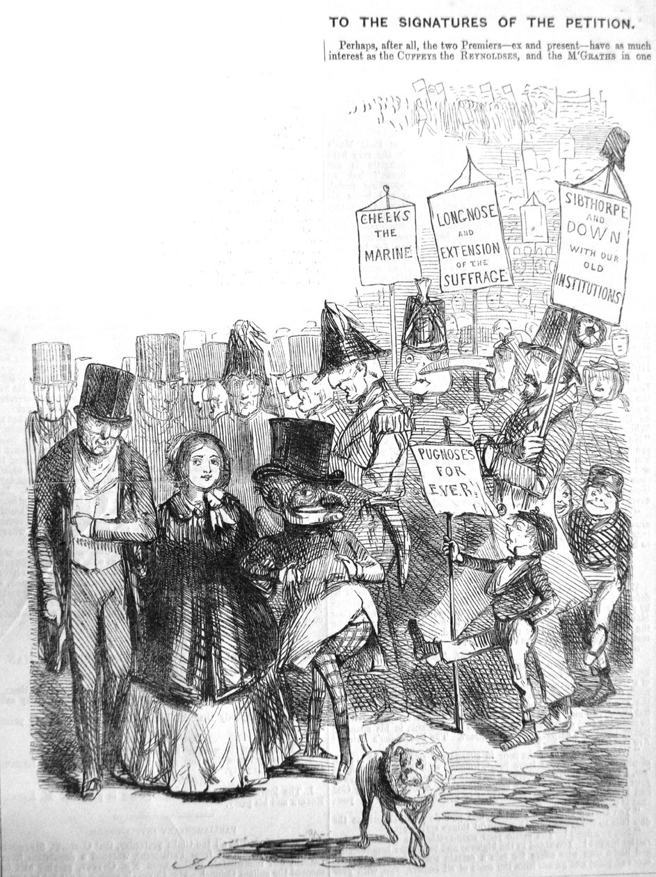 Çartist alayı nasıl görünebilirdi, 1848 by John Leech