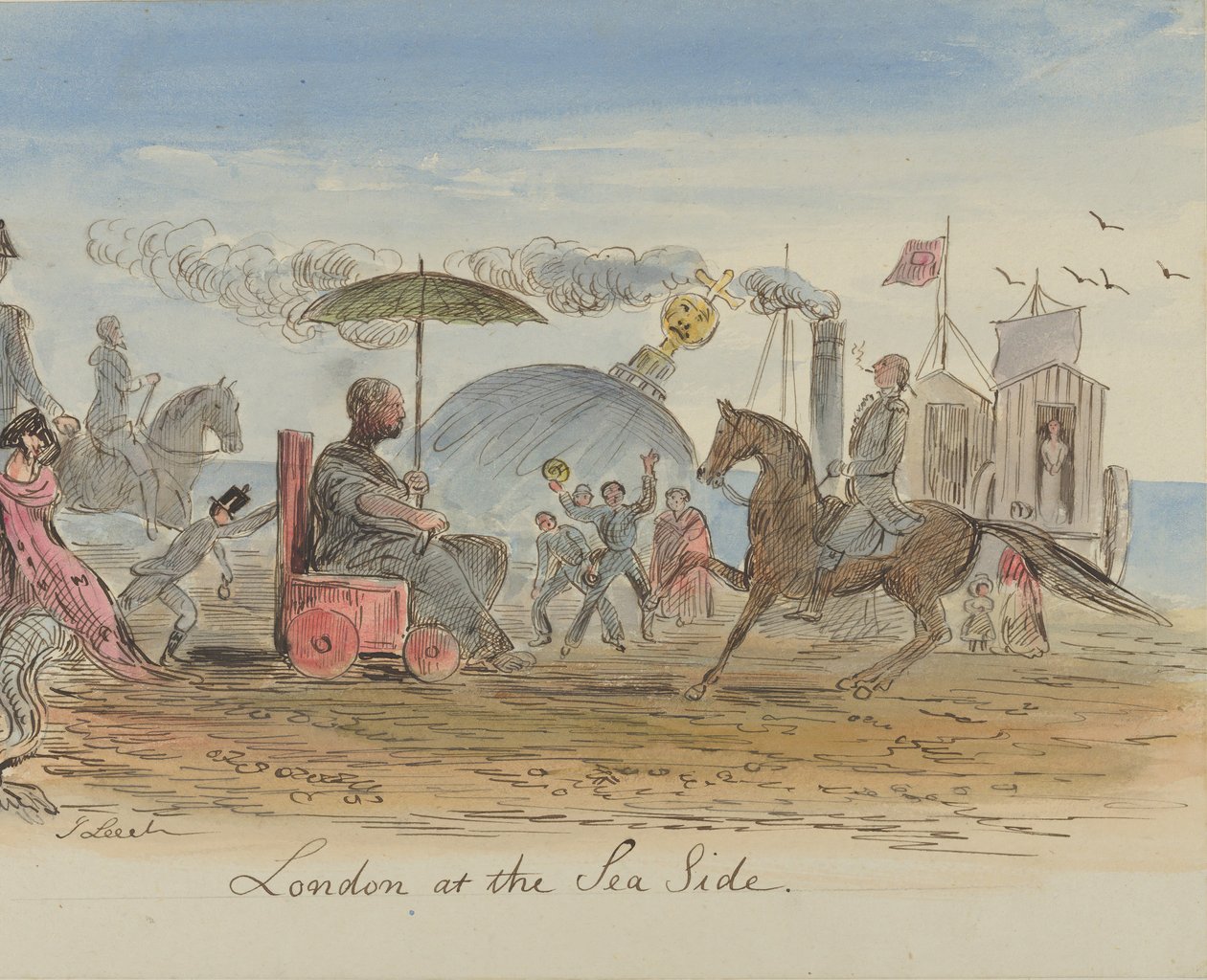 Deniz Kenarında Londra, 1830-64. by John Leech