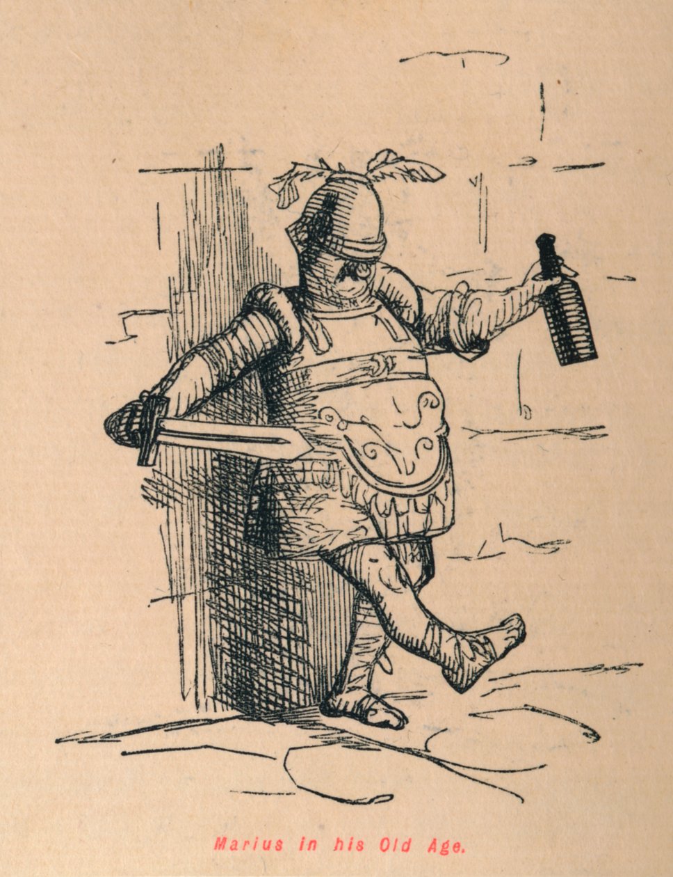 Marius Yaşlılığında, 1852 by John Leech