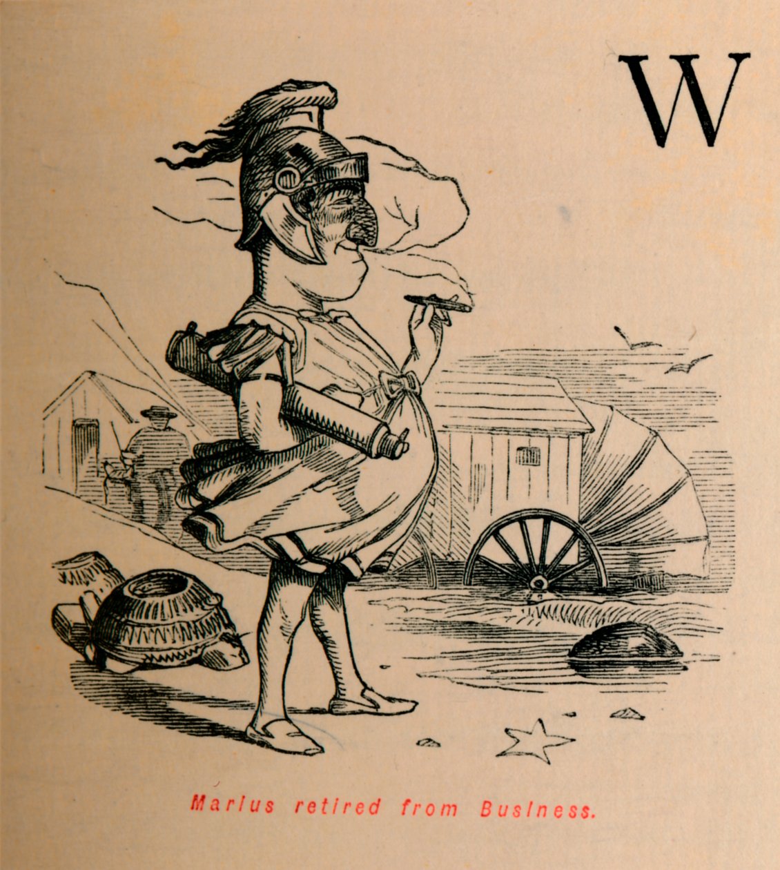 Marius, İşletmeden emekli oldu, 1852 by John Leech