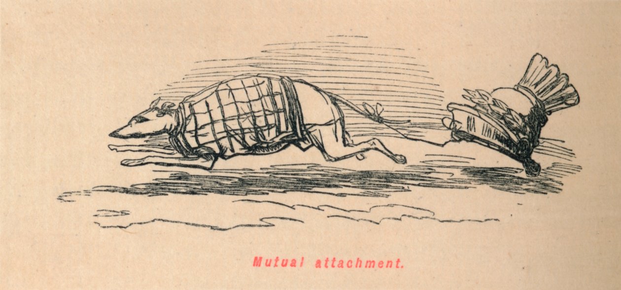 Karşılıklı bağlanma, 1852 by John Leech