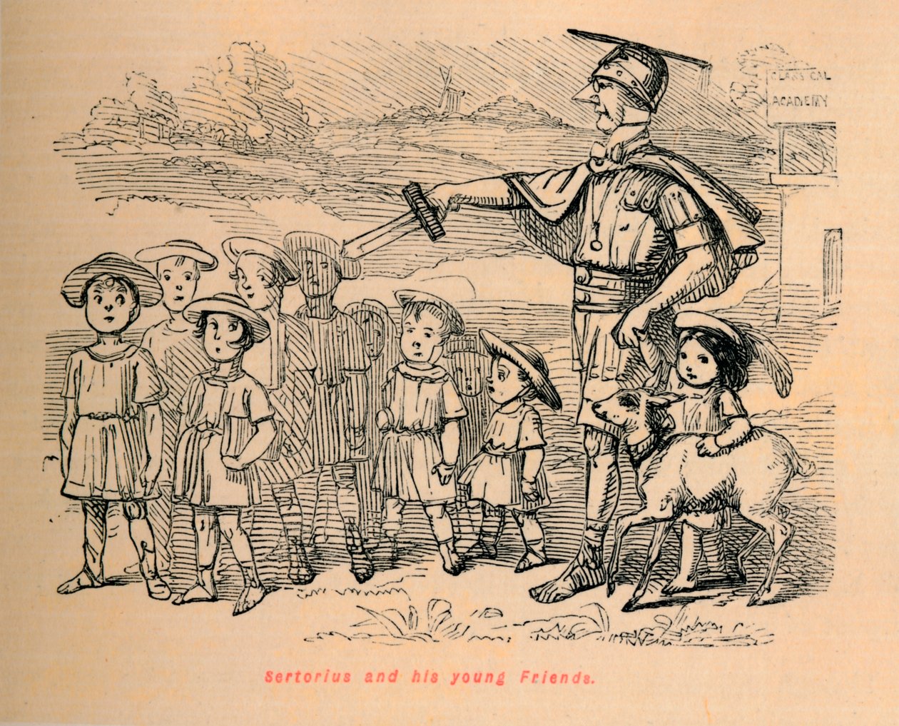 Sertorius ve genç Arkadaşları, 1852 by John Leech